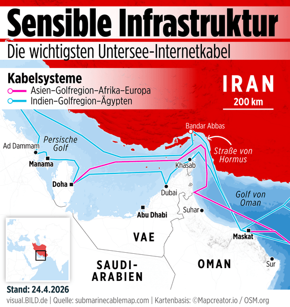 карта ормузська протока іран
